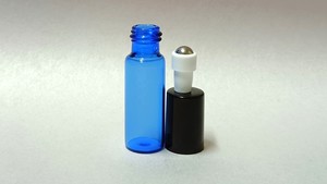 1.ml To 5ml: 5ml Blue Roll On Glass Bottle