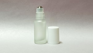 1.ml To 5ml: 5ml Frosted Roll On Glass Bottle White Lid