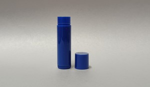 Packaging: 5g Lip Balm Blue Plastic Tube