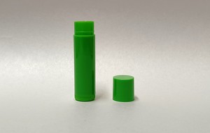 Packaging: 5g Lip Balm Green Plastic Tube