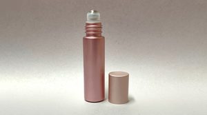 10ml: 10ml Rose Gold Roll On Glass Bottle