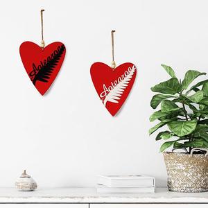 Wall Art: Kiwiana Wall Art Heart: Aotearoa Fern