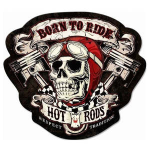 Gifts For Him: Ride Embossed Iron Wall Art