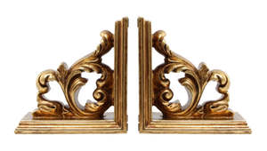 Furniture: Fleur Gold Bookends