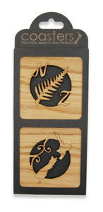 Coaster: Duo Wooden Coasters NZ