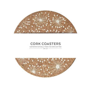 Coaster: Cork Coasters - Dandelion