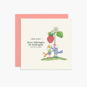 New Baby. Every child begins Card