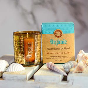 Candles: Candle Frankincense & Myrrh Organic Goodness