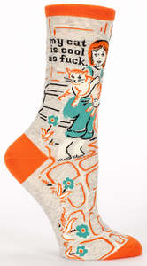 Women's Socks - My Cat Is Cool as F**k