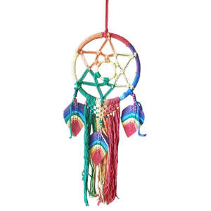 New Stock: Multi Flower of Life Dreamcatcher 22cm