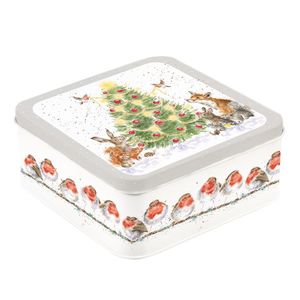 Cake Tins Tins: "A Woodland Christmas" Woodland Animals Christmas Tin