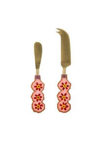 Capri Flower Spreader & Cheese Knife Set