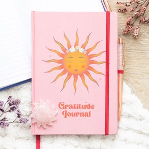 Stationery: The Sun Gratitude Journal with Rose Quartz Pen
