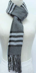 Scarves: Grey Tartan Scarf