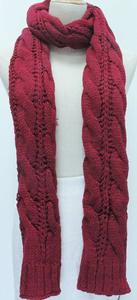 Scarves: Red Knit Scarf