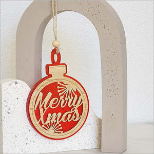 Acrylic Bauble: Merry Xmas