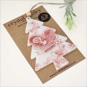 Hanging Ornament Tree: Red Fantail