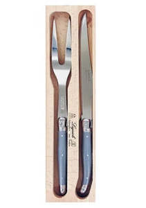 Cutlery: Laguiole Mouse Grey Carving Set