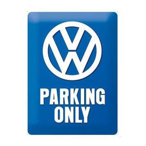 Metal Wall Art: VW Parking Only Metal Sign