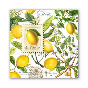 Lemon Basil Paper Napkins - Luncheon
