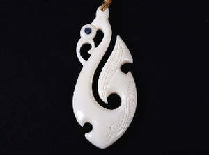 Manaia Bone Pendant With Cord