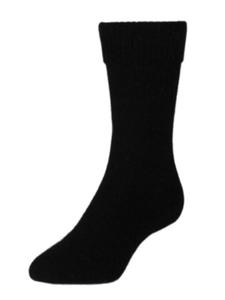 Socks: Possum Merino Dress Socks Black
