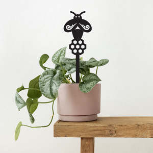 New Stock: Acrylic Pot Plant Stake -Bee