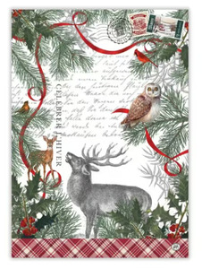 Winter Woodland Tea Towel