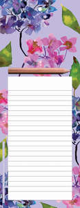 Stationery: Magnetic Memo Pad - Hydrangeas
