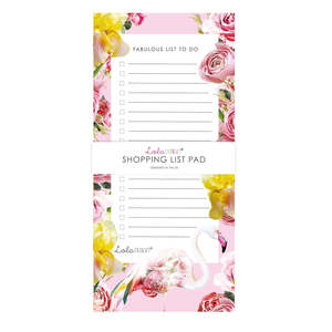 Stationery: Botanical Flamingo magnetic to-do list pad