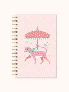 Leopard on Parade Medium Spiral Notebook