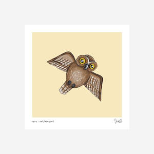 Print - Ruru - Owl/Morepork