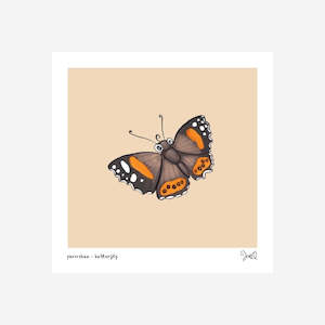 Te Reo Maori: Print - Pūrerehua - Butterfly