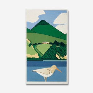 Robin White: Robin White - Print - White Oystercatcher and Harbour Cone