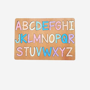 Puzzles: Puzzle - Uppercase Alphabet - Pastels