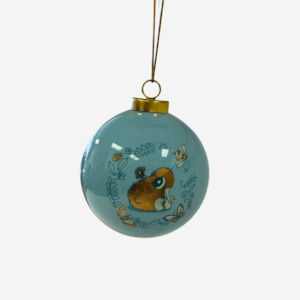 Kuwi Friends: Kuwi Christmas Bauble - Blue & Gold