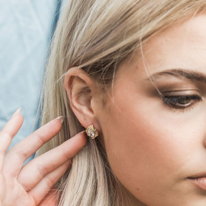 Earrings - Rough Diamond Stud