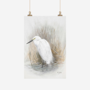 Te Papa: George Lodge - Tea Towel - Kotuku