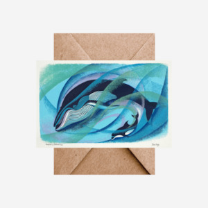 Eileen Mayo - Card - Humpback and Bottlenose