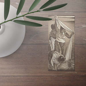 Robin White - Card - Ti bon rabakau n akawa. We are very good at fishing