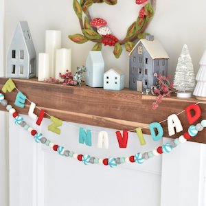 Garland: Feliz Navidad Felt Garland