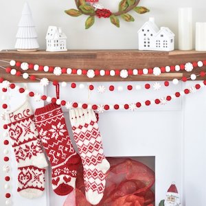 Garland: St. Nick Felt Christmas Garland