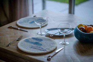 Sketched Clouds Table Mat