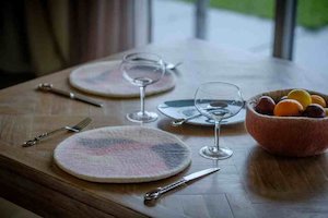 Nursery And Home: Pink Scape Table Mat