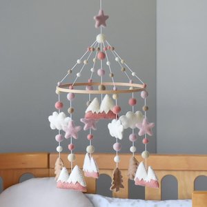 Woodland Mobiles: Pink Sunset Woodland Mobile