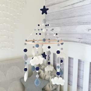 Cloud Mobiles: Dusk Cloud & Raindrop Mobile