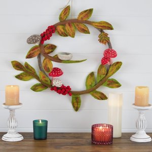 Nursery And Home: Woodland Felt Wreath