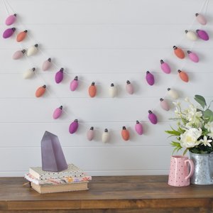 Sweet Sorbet Lights Felt Garland
