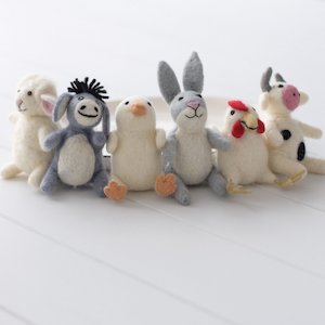 Felt Animals: Set of 6 Mini Friends