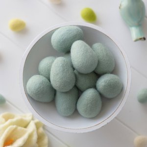Felt Easter Egg Baby Mint- Set of 3